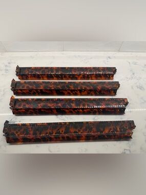 Tortoiseshell Tile Trim Edging Strips - Set of 4